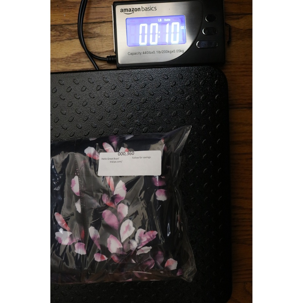 GAIAM Floral Leggings Women Large Black Pink Athletic Yoga Gym - Picture 10 of 10
